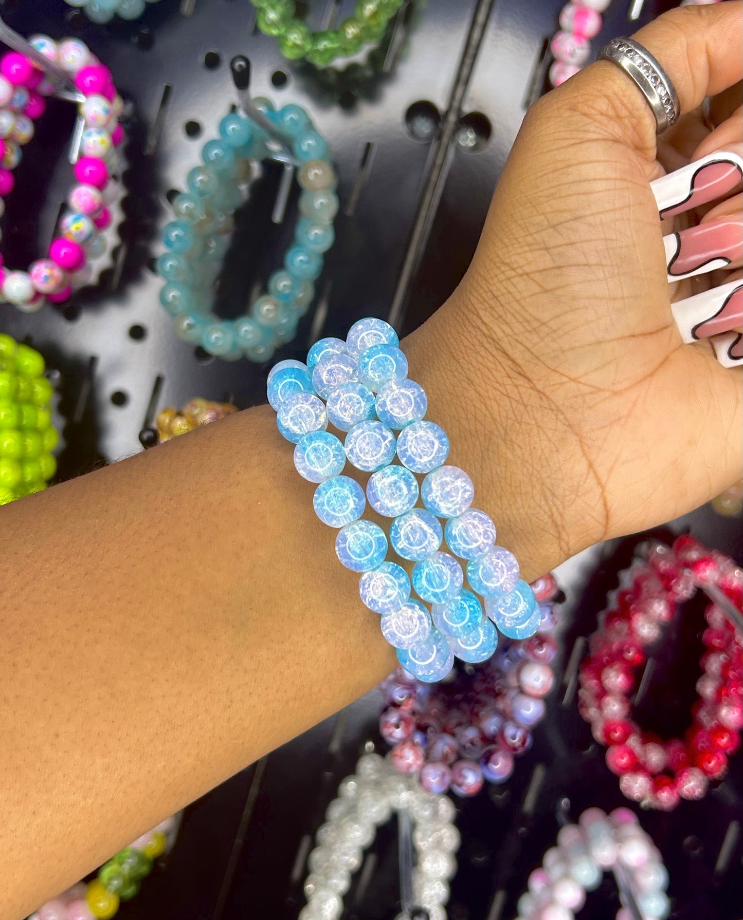 Blue Sugar Crystal Bracelet