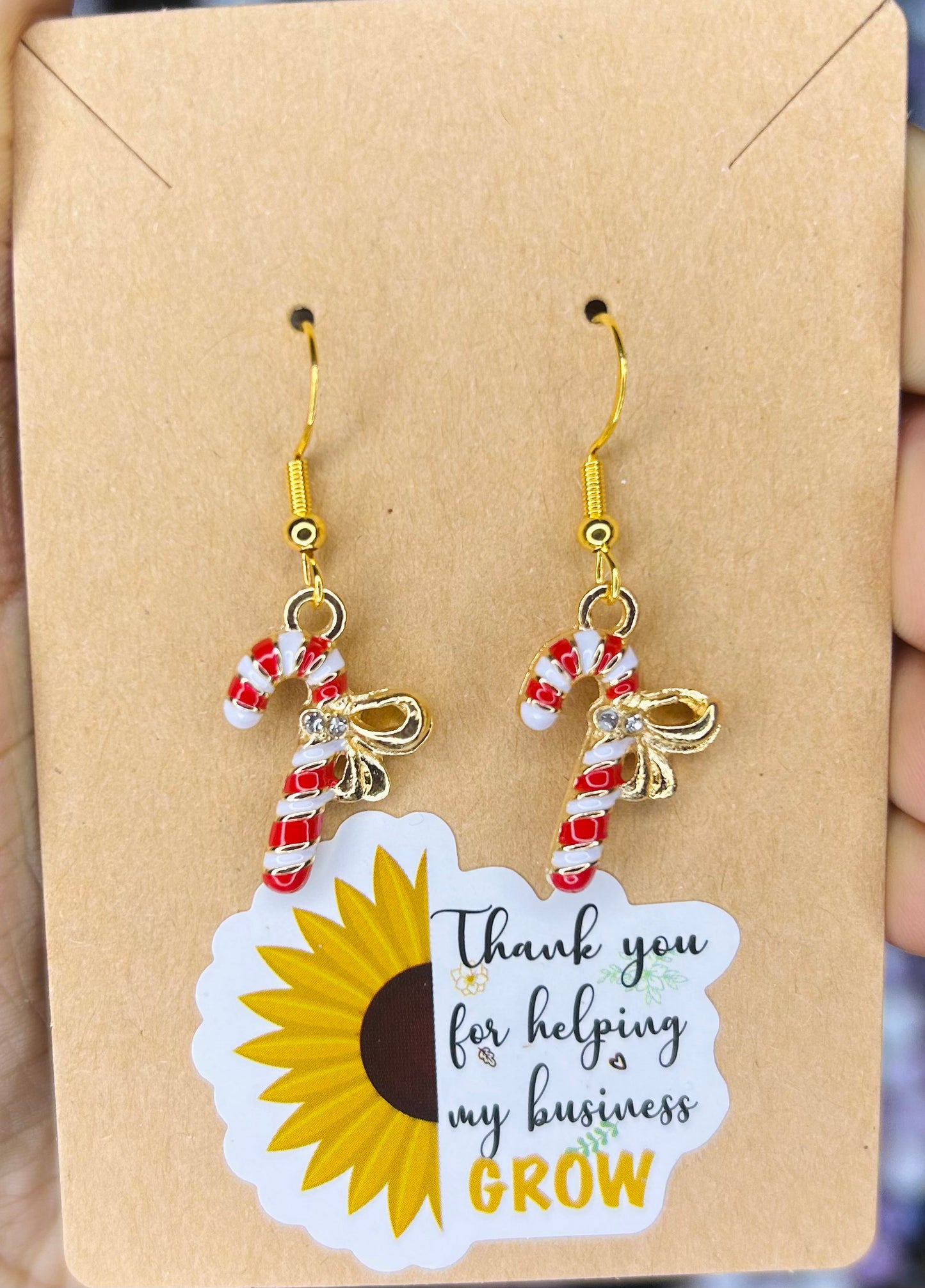 Candy Cane Earrings