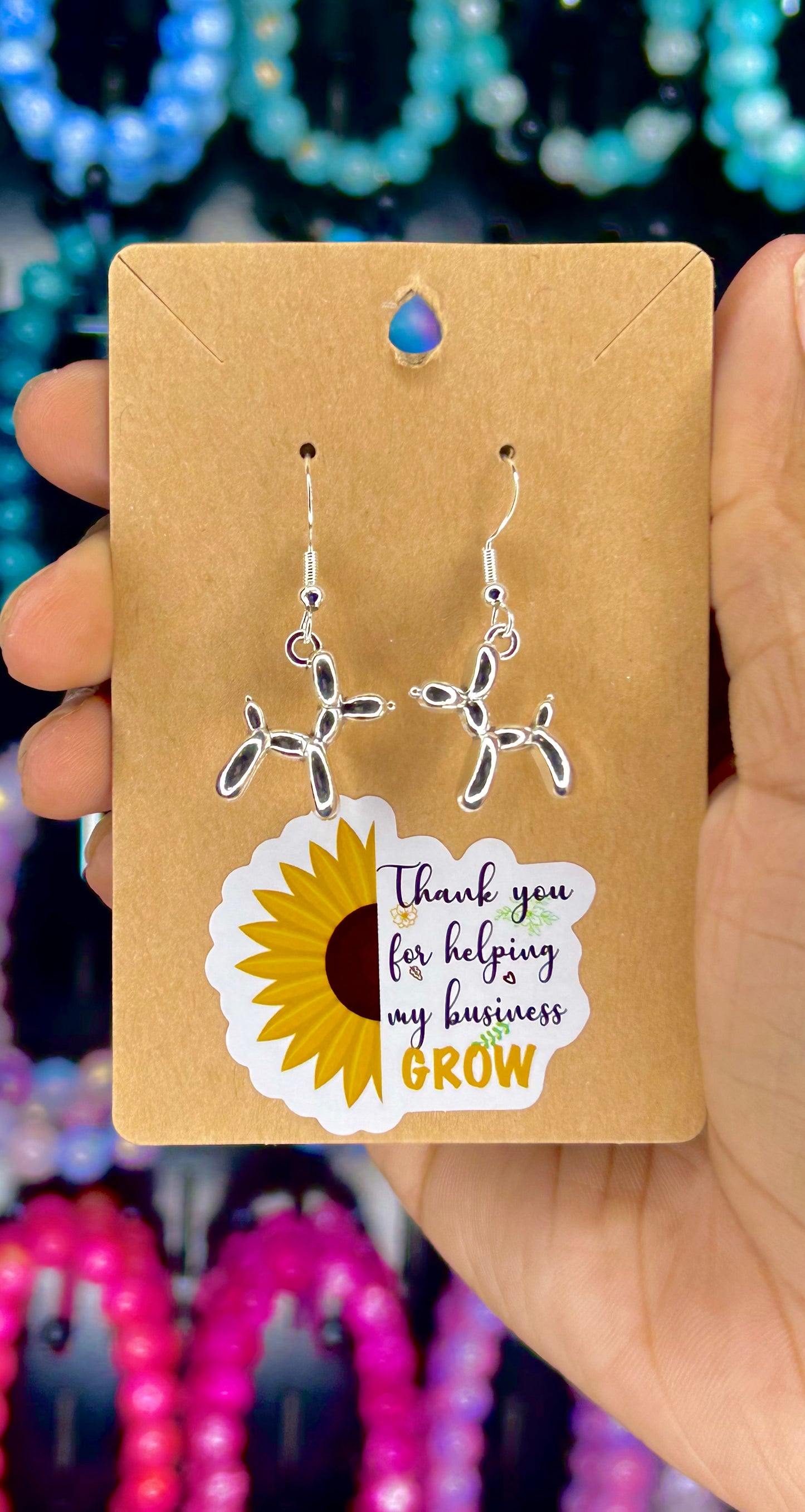 Baby Balloon Dog Earrings